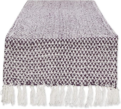 DII Woven Basics Collection 100% Cotton Knit Table Runner by DII
