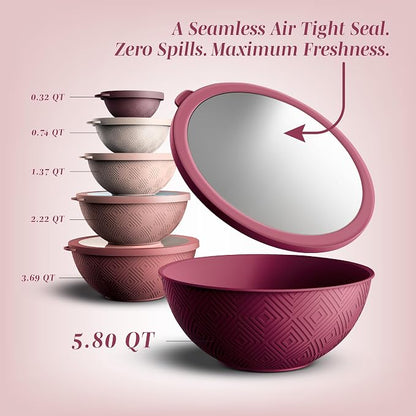 COOK WITH COLOR Mixing Bowls with Lids - Image 2