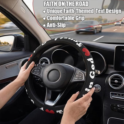 Christian Trust in God Steering Wheel Cover - Image 4