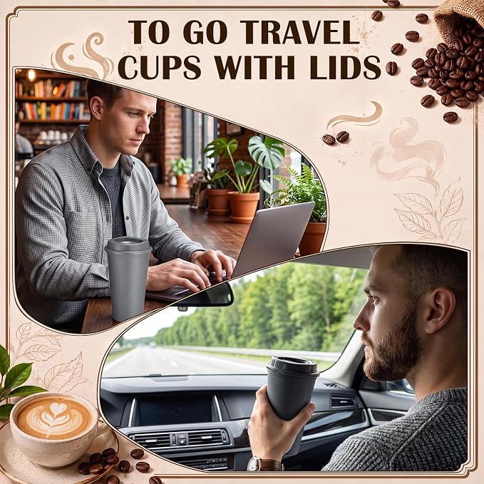 Honeydak 45 Pack 16 oz Reusable Coffee Cups - Image 5