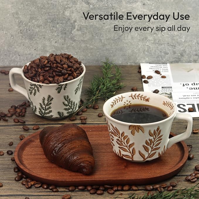11 oz Ceramic Coffee Mug, Stoneware Teacup - Image 8