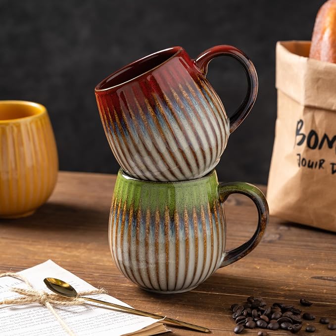 Coffee Mug, Porcelain 16 oz Large Tea Coffee Cup - Image 5