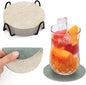 Faux Leather Drink Coasters by Chitomars