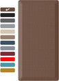 Ophanie Kitchen Mats for Floor, 3/4 inch Thick, 17x24 Anti Fatigue Cushioned Mat, Kitchen Rugs, Waterproof, Comfort Ergonomic Standing Mat for Office, Home, Sink, Brown Non-Slip Ridged Bottom