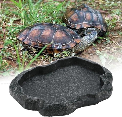 2PCS Tortoise Water Dish Reptile Water Dish Food Bowl | 7.1*5.5*0.8in Reptile - Image 6