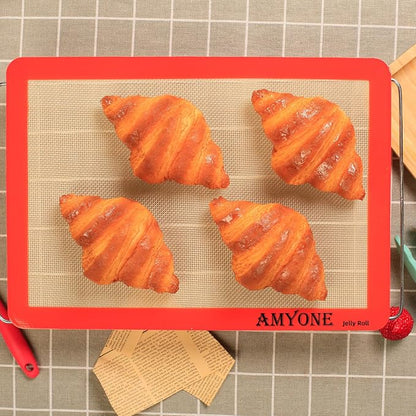 AMYONE Silicone Baking Mats for 10x15" Jelly Roll Pan, Nonstick Reusable Food - Image 4