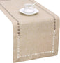 Grelucgo Handmade Hemstitch Beige Table Runner Or Dresser Scarf, Rectangular 14 by Grelucgo