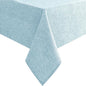 Hiasan Faux Linen Rectangle Tablecloth - Wrinkle and Stain Resistant Washable Table Cloth for Kitchen Dining Room Holiday Table Cover for Dinner, Lux Slate Blue, 90 x 156 Inch
