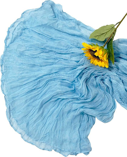 6Pack Baby Blue Cheesecloth Table Runner 17x108 inch Baby Blue Table Runner | - Image 6