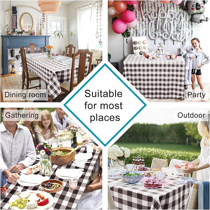 Checkered Tablecloth Rectangle - Image 2