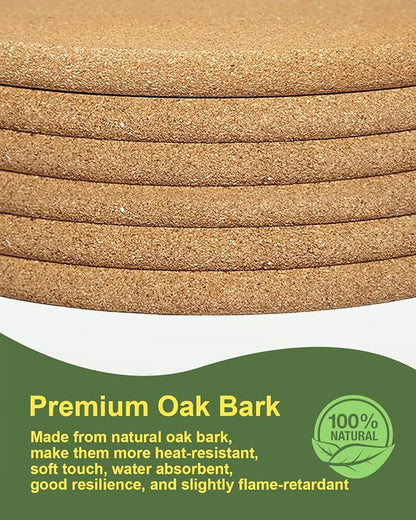 6 PCS Heat Resistant Cork Trivets - Image 7