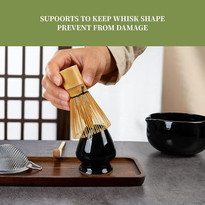YIBO Matcha Whisk Set Black - Image 5