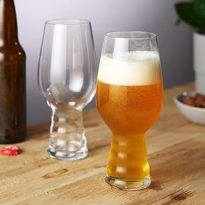 Spiegelau Craft Beer IPA Glass, European-Made Crystal Drinking Glasses Perfect for Wedding, Birthday, Holiday, Dinner, Game Night, Home Bar Accessories, Glassware Sets, Barware, 19.1 oz, Set of 2