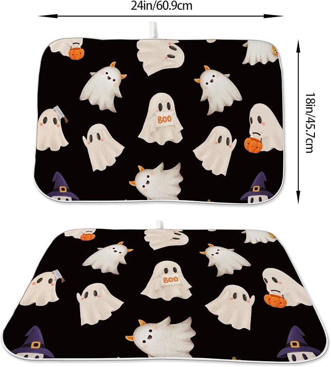 Autumn Halloween Dish Drying Mat - Image 2
