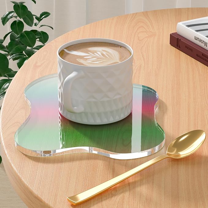 Acrylic Coaster Decorative Plates, Irregular Bar Drink Coaster by Leadiy