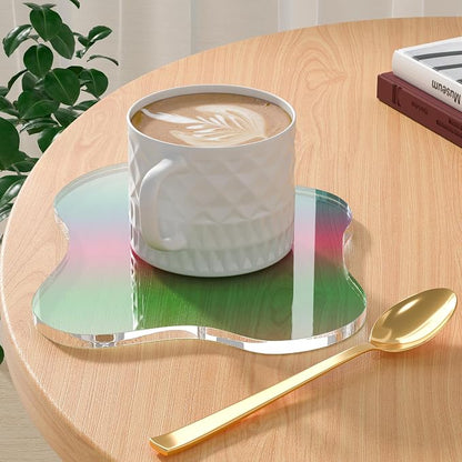 Acrylic Coaster Decorative Plates, Irregular Bar Drink Coaster by Leadiy