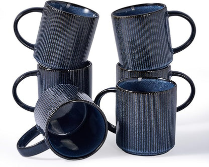 famiware Coffee Mug Set for 6, Star 16 oz Catering Mugs Cup Set by Famiware