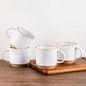 GBhome 12 oz Coffee Mugs Set of 4, Stackable Ceramic Coffee Cups Set | Modern by GBhome