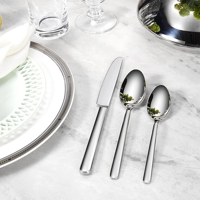 Premium Aline 4-Piece 7.4-Inch Dinner Spoon Set | 18/10 Stainless Steel Dinner - Image 5