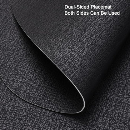 Faux Leather Placemats Set of 4, Dual Sided - Image 2