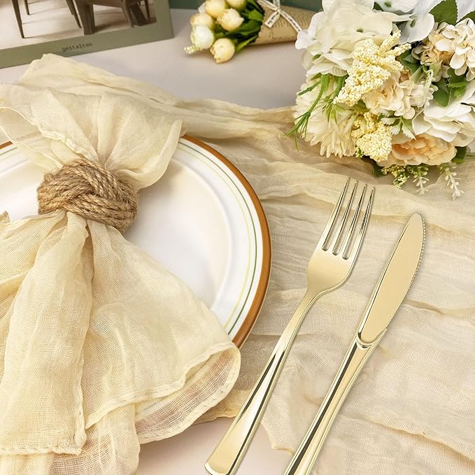 WINGFISH Woven Napkin Rings Set of 50 Farmhouse Burlap Jute Napkin Rings Bulk - Image 4