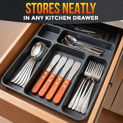 Butter Spreader Knife Set of 4, Wood Handle, 4 Inch Stainless Steel Blade | - Image 9