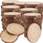 KINJOEK 100 PCS Natural Wood Slices 3.5-4 Inch by KINJOEK