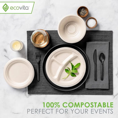 100% Compostable Paper Bowls – 150 Disposable Bowls Eco Friendly Sturdy Tree - Image 6