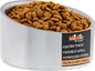 Master Pet Supply Stainless Steel Slanted Dog Cat Food Bowl - 16 oz Heavy Duty - Stainless Steel, Double Wall Insulated, Non-Slip Elevated Bowl for French Bulldogs Pugs Cats, Anti Rust Dishwasher Safe