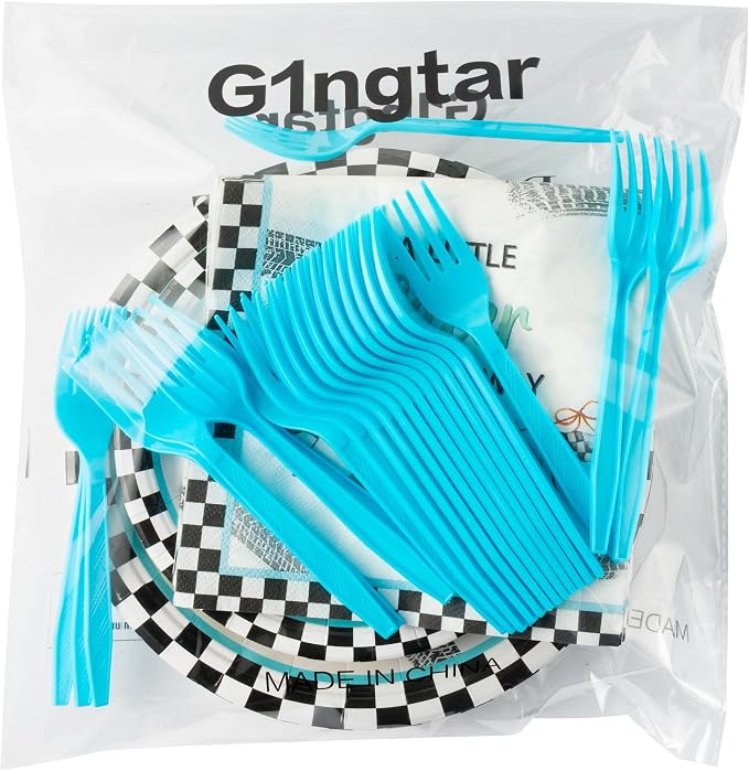 96Pcs Race Car Baby Shower Party Plates Supplies A Little Racer Is On The Way - Image 7