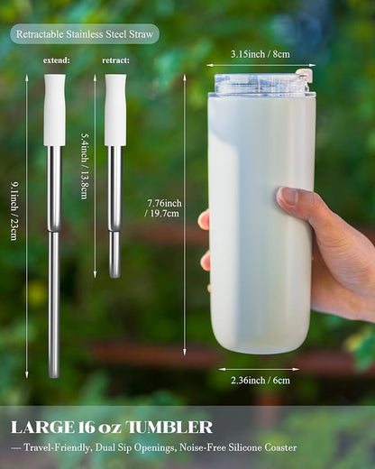 16 oz Insulated Coffee Tumblers, Travel Coffee Tumblers - Image 6