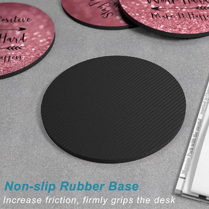 Coasters for Drinks, Kitchen Home Decor Housewarming Gift, Round 4 in - Image 5