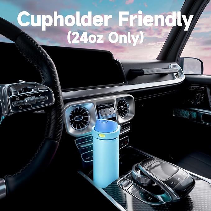 24 oz Insulated Water Bottle for Men: Meoky Stainless Steel Water Bottle - Image 6