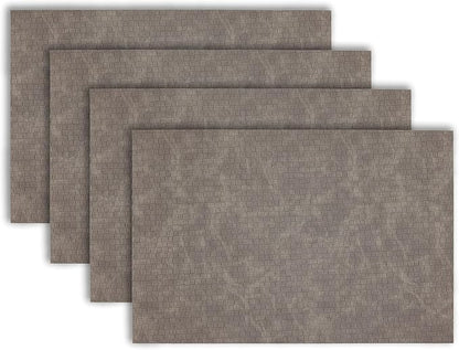 Placemats Set of 4 12" x 18" Heat-Resistant Table Mats for Dining Table Set for 4 Kitchen & Dining Room Decor Farmhouse, Boho, & Modern Style Easy to Clean, Durable & Stylish Table Decor