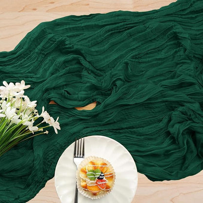 12 Pack Cheesecloth Table Runner 10Ft Christmas Gauze Boho Table Runners - Image 4