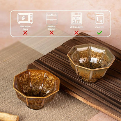 KAMMAK Ceramic Tea & Coffee Cups Set of 2 - Image 2
