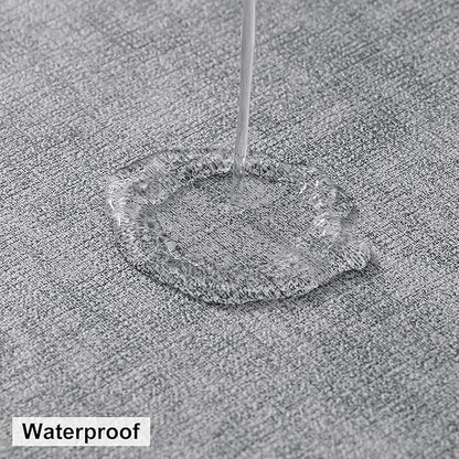 homing Round Faux Leather Placemat and Coaster 4 Packs, Washable Heat Resistant Dining Place Mats, Wipeable Double-Sided Table Mats for Indoor and Outdoor, Diameter 13 and 3.93 inch, Light Grey