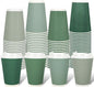 Whaline 100Pcs Sage Green Disposable Coffee Cups by Whaline