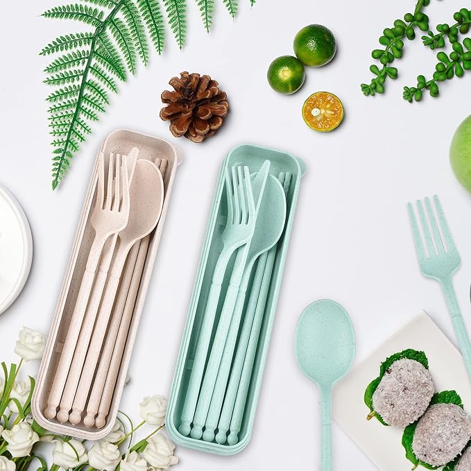 Camping Utensil Set, Reusable Utensils Set - Image 7