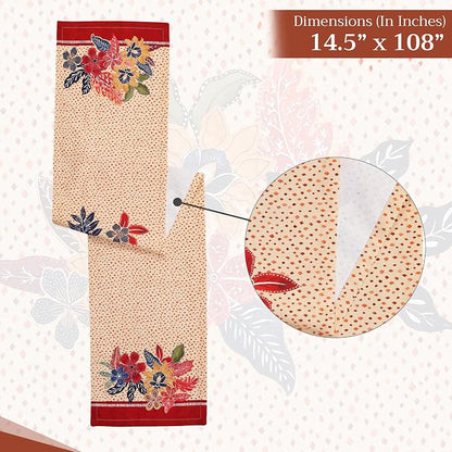 Maison d' Hermine Table Runner 100% Cotton 14.50" x 108" | Table Runners 108 - Image 6