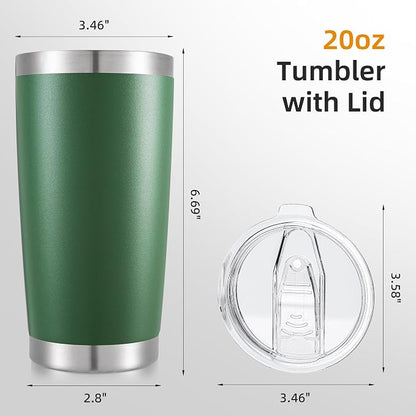 20oz Tumbler Bulk with Lid Stainless Steel Tumblers, 12 Pack | Leak Proof Lid - Image 5