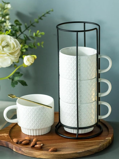 LYEOBOH Stackable Coffee Mugs - Image 3