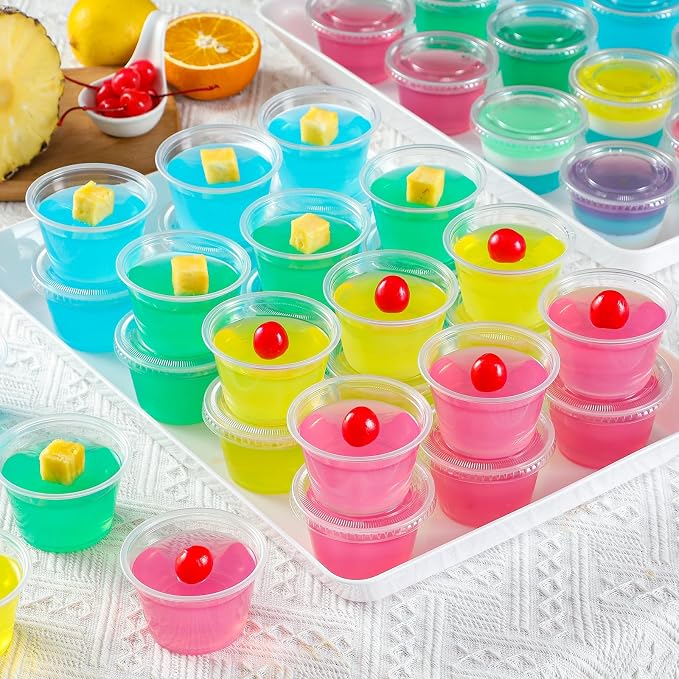 AOZITA 400 Set 4 oz Portion Cups, Jello Shot Cups - Image 5