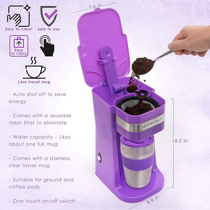 Mixpresso Single Serve & Single Cup Coffee Maker - Image 9