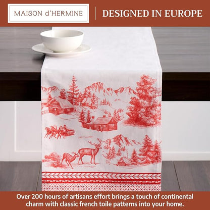 Maison d' Hermine Table Runner 100% Cotton 14.50" x 72" | Table Runners 72 - Image 2