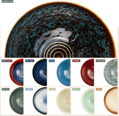 8 Inch Ceramic Ramen Bowl Set of 2, 40oz Japanese Bowls - Image 6