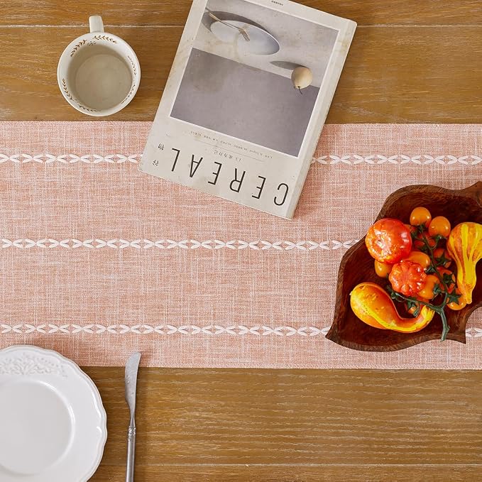 Wracra Rustic Linen Table Runner - Image 6