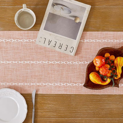 Wracra Rustic Linen Table Runner - Image 6
