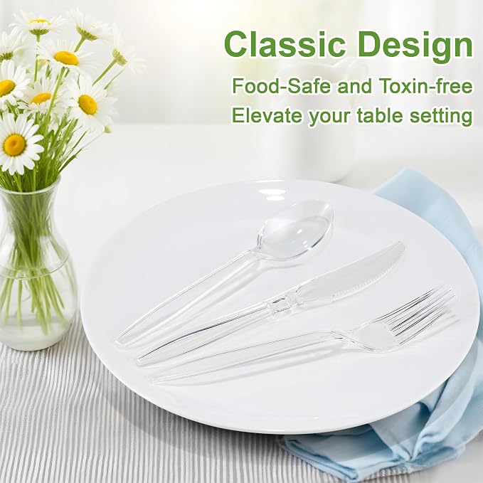 Pleafind 360 Count Plastic Silverware - Image 3