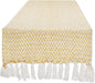 DII Woven Basics Collection 100% Cotton Knit Table Runner, Honey Gold by DII